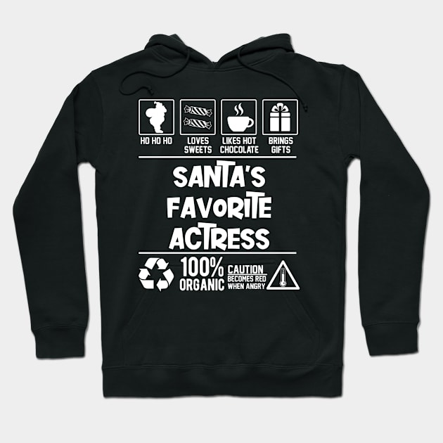 santas favorite actress Christmas Hoodie by Graficof